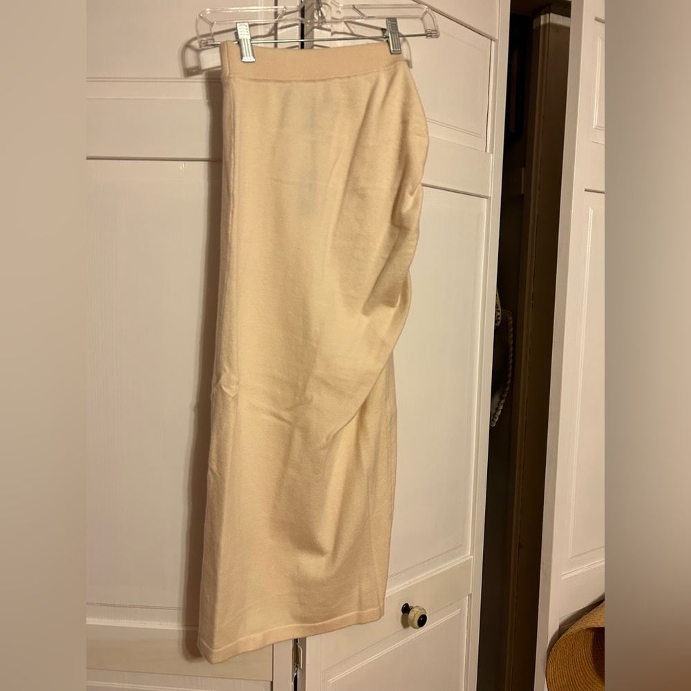 Express high waist ruched sweater midi skirt